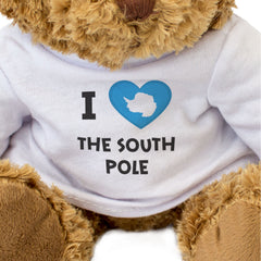 I LOVE THE SOUTH POLE (ANTARCTICA FLAG) - Teddy Bear - Cute - Funny Gift Present