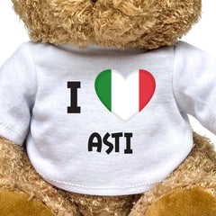 I LOVE ASTI (ITALY FLAG) - Teddy Bear - Funny Souvenir Gift Present - Image 2