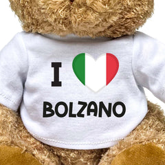 I LOVE BOLZANO (ITALY FLAG) - Teddy Bear - Funny Souvenir Gift Present - Image 2