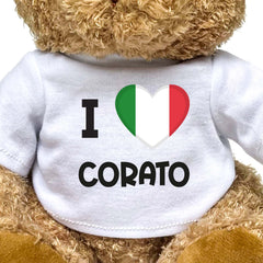 I LOVE CORATO (ITALY FLAG) - Teddy Bear - Funny Souvenir Gift Present - Image 2