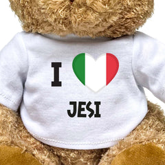 I LOVE JESI (ITALY FLAG) - Teddy Bear - Funny Souvenir Gift Present - Image 2