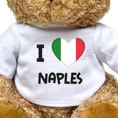 I LOVE NAPLES (ITALY FLAG) - Teddy Bear - Funny Souvenir Gift Present - Image 2