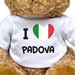 I LOVE PADOVA (ITALY FLAG) - Teddy Bear - Funny Souvenir Gift Present - Image 2