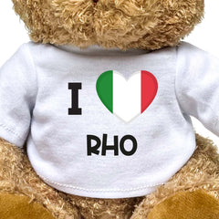 I LOVE RHO (ITALY FLAG) - Teddy Bear - Funny Souvenir Gift Present - Image 2