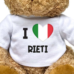 I LOVE RIETI (ITALY FLAG) - Teddy Bear - Funny Souvenir Gift Present - Image 2