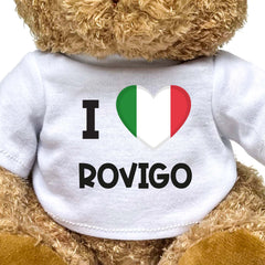 I LOVE ROVIGO (ITALY FLAG) - Teddy Bear - Funny Souvenir Gift Present - Image 2