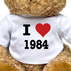 I LOVE 1984 - Teddy Bear - Cute Cuddly Soft - Funny Birthday Gift Present - Image 2