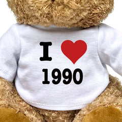 I LOVE 1990 - Teddy Bear - Cute Cuddly Soft - Funny Birthday Gift Present - Image 2