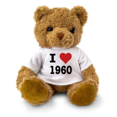 I LOVE 1960 - Teddy Bear - Cute Cuddly Soft - Funny Birthday Gift Present - Image 1