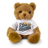 I LOVE BENIDORM (SUN SEA & BEER) - Teddy Bear - Cute Cuddly - Spain Gift Present