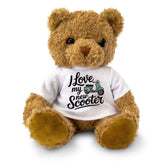 I LOVE MY NEW SCOOTER - Teddy Bear - Cute Cuddly Soft Adorable - Gift Present