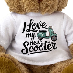 I LOVE MY NEW SCOOTER - Teddy Bear - Cute Cuddly Soft Adorable - Gift Present