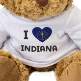 I Love Indiana Flag - Teddy Bear