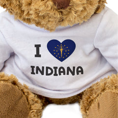 I Love Indiana Flag - Teddy Bear