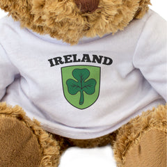 IRELAND (SHAMROCK ON GREEN FIELD) - Teddy Bear - Cute - Irish Gift Present