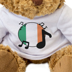 IRELAND FLAG (MUSICAL NOTES) - Teddy Bear - Cute Irish Music Fan Gift Present