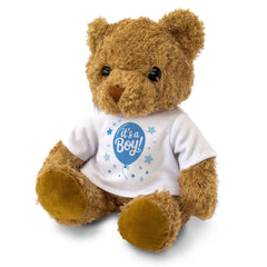 IT'S A BOY! - Cute Cuddly Soft Adorable - Teddy Bear - Gender Reveal Gift Present