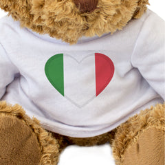 ITALY FLAG HEART - Teddy Bear - Cute Cuddly Soft - Italian Gift Present