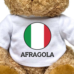 AFRAGOLA (ITALY FLAG ROUNDEL) - Teddy Bear - Funny Italian Souvenir Gift Present - Image 2