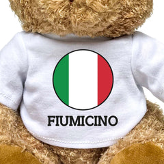 FIUMICINO (ITALY FLAG ROUNDEL) - Teddy Bear - Funny Italian Souvenir Gift Present - Image 2