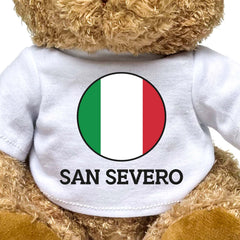 SAN SEVERO (ITALY FLAG ROUNDEL) - Teddy Bear - Funny Italian Souvenir Gift Present - Image 2