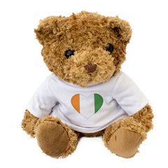 IVORY COAST FLAG HEART - Teddy Bear - Cute Cuddly - Côte d'Ivoire Gift Present