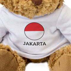 JAKARTA (INDONESIA FLAG ROUNDEL) - Teddy Bear - Funny Souvenir Gift Present