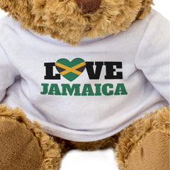 LOVE JAMAICA (FLAG HEART) - Teddy Bear - Cute Funny - Souvenir Gift Present