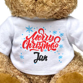 Merry Christmas Jan - Teddy Bear
