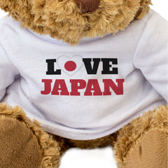 LOVE JAPAN (FLAG HEART) - Teddy Bear - Cute Funny - Souvenir Gift Present