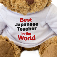 BEST JAPANESE TEACHER IN THE WORLD - Teddy Bear - Cute Cuddly - Gift Present