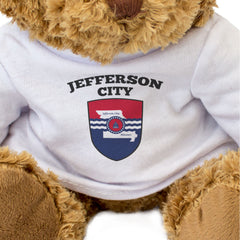 JEFFERSON CITY FLAG - Teddy Bear - Cute Cuddly Soft - Missouri Gift Present