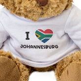 I Love Johannesburg (South Africa Flag) - Teddy Bear