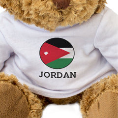 JORDAN FLAG ROUNDEL - Teddy Bear - Cute Cuddly Soft - Jordanian Gift Present