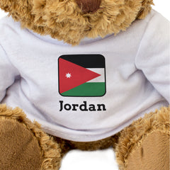 JORDAN FLAG SQUARE - Teddy Bear - Cute Funny - Jordanian Souvenir Gift Present
