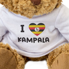 I LOVE KAMPALA (UGANDA FLAG) - Teddy Bear - Cute Cuddly - Gift Present