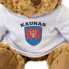 KAUNAS FLAG - Teddy Bear - Cute Cuddly Soft Adorable - Lithuania Gift Present