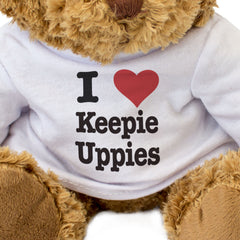 I LOVE KEEPIE UPPIES - Teddy Bear - Cute Funny Soft - Football Gift Present