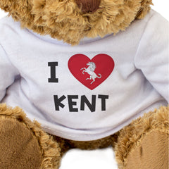 I LOVE KENT FLAG - Teddy Bear - Cute Cuddly Soft Adorable - Gift Present