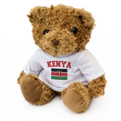 KENYA + FLAG - Teddy Bear - Cute Cuddly Soft - Funny Souvenir Gift Present
