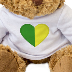 KERRY COUNTY COLOURS HEART - Teddy Bear - Cute - Ireland Gift Present
