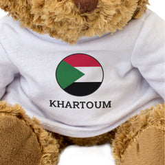 KHARTOUM (SUDAN FLAG ROUNDEL) - Teddy Bear - Cute Funny Souvenir Gift Present