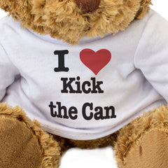 I LOVE KICK THE CAN - Teddy Bear - Cute Cuddly Soft - Gift Present