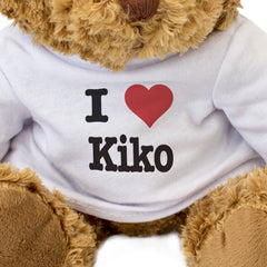 I LOVE KIKO - Teddy Bear - Cute Cuddly Soft Adorable - Funny Gift Present