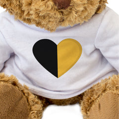 KILKENNY COUNTY COLOURS HEART - Teddy Bear - Cute - Ireland Gift Present