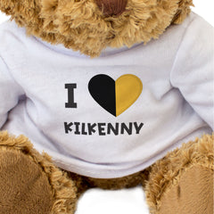I LOVE KILKENNY (COUNTY COLOURS FLAG) - Teddy Bear - Cute - Ireland Gift Present
