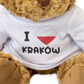 I Love Krakow / Kraków (Poland Flag) - Teddy Bear