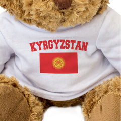 KYRGYZSTAN + FLAG - Teddy Bear - Cute Cuddly Soft - Funny Souvenir Gift Present
