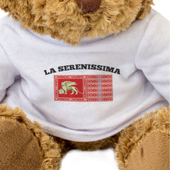 LA SERENISSIMA FLAG - Teddy Bear - Cute Cuddly Soft - Venice Italy Gift Present