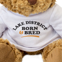 LAKE DISTRICT BORN & BRED - Teddy Bear - Cute Cuddly Soft - Funny Gift Present